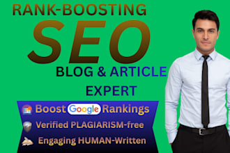 write SEO optimized blog posts and articles for your brand