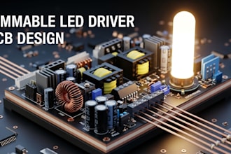 design dimmable led driver pcb with pwm and power supply integration