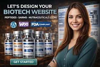 design peptide website, nutraceutical store sarms biotech website, fda complaint