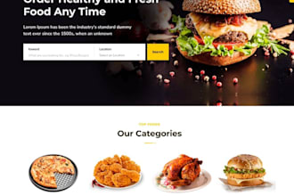 build wix wordpress catering restuarant website food truck