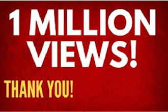 shoutout youtube channel video SEO promotion to over 1 million people for views