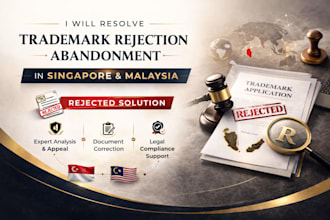 resolve trademark rejection abandonment in singapore and malaysia
