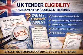 assess your UK tender eligibility and procurement readiness