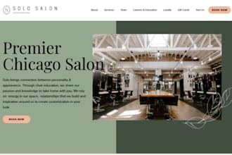 redesign wix beauty salon website spa esthetician cosmetic clinic website