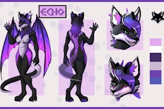 draw furry reference sheet furry ref sheet furry nsfw art anthro character oc