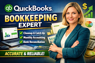 do quickbooks bookkeeping, cleanup, and monthly accounting