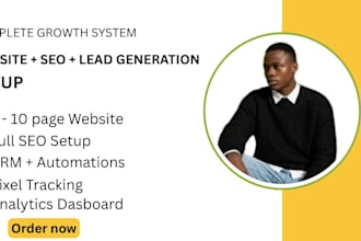 design a professional website with SEO and lead generation