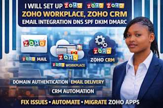 configure zoho mail CRM zoho desk campaigns automation business email scoro