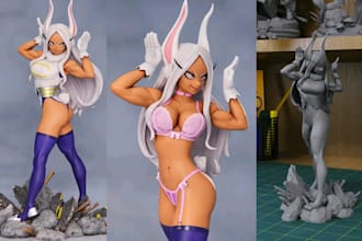 do 3d print and paint 3d anime model miniature figurine painting print stl file