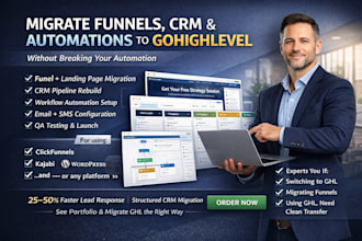 migrate funnel crm website automations to gohighlevel ghl from any platform