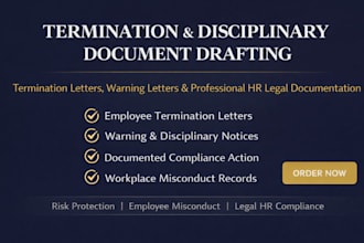 draft termination letter warning letter and disciplinary documents