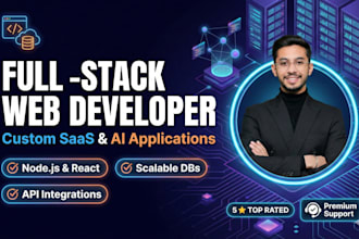develop your custom full stack website