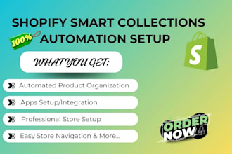 organize shopify collections, navigation menus and product filtering