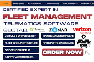 setup geotab samsara verizon connect webfleet trimble powerfleet zonar teletrac