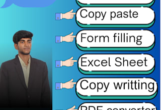 do accurate data entry, copy past,and web research professionally