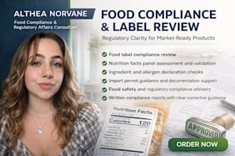do food compliance, nutrition facts, label review, import permit, food safety