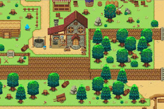 do pixel art tileset top down pixel art tilemap game assets for indie game props