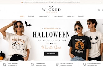 design halloween pod store halloween clothing shopify store tshirt pod website
