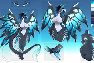 do furry ref sheet furry references sheet fursona character sheet nsfw furry art