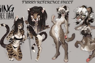 draw furry ref sheet furry reference sheet fursona ref sheet furry nsfw
