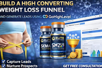 build weight loss funnel in gohighlevel for leads