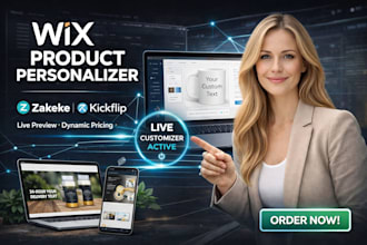 setup wix product personalizer with zakeke or kickflip for your print on demand
