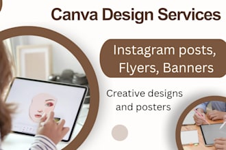 design professional canva posts, flyers, and banners