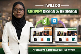 redesign shopify store, build shopify website, design shopify dropshipping store