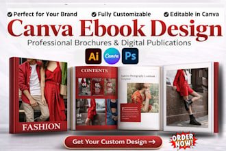design editable canva ebook, workbook diary postal ads printable journal design