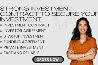 draft investor agreements, safe notes, startup legal contracts, funding document