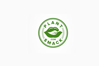 design classic plant smack baby logo