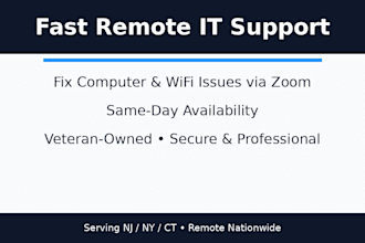 fix your computer or wifi issue fast remote IT support