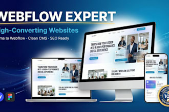 be webflow expert for modern webflow website design