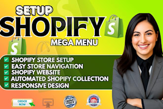 setup shopify collection design or redesign shopify store website development