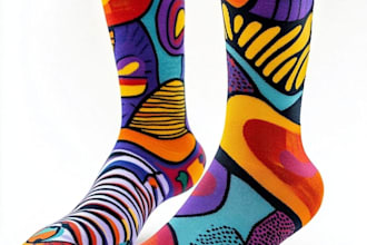 esign custom and unique socks design