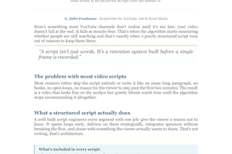 write engaging video scripts for youtube, ads, and reels