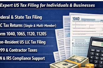 file your us tax return 1040 1120 1065 s corp prepare tax statement tax filing