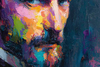 draw a digital abstract art illustration