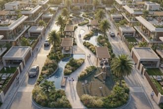 craft3d community housing,estate row villas,d5 playground,amusement parks render