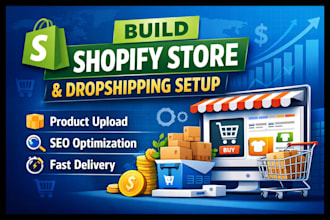 build professional shopify store and dropshipping setup