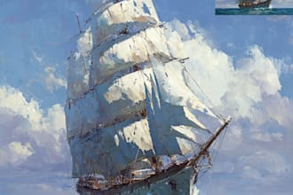 paint a real oil painting on canvas with free shipping