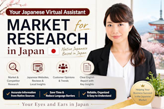 be your japanese virtual assistant for market research