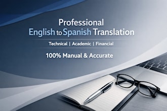 translate technical and academic documents from english to spanish