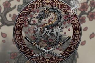 design a striking yakuza inspired logo for your brand