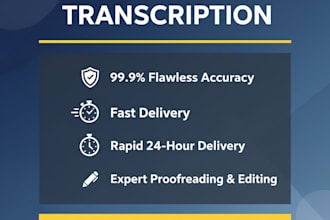 do high quality audio or video transcription and fast typing