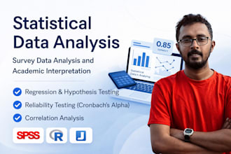 analyze your survey data using spss, r or jamovi with full interpretation