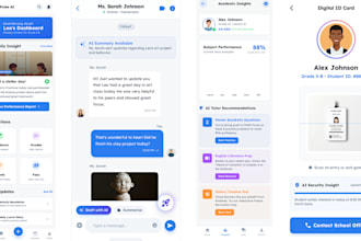 build ai school management app, educational app, parent communication app