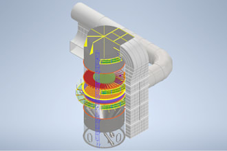 do stack, scrubber, ducting mechanical drafting and 3d modeling