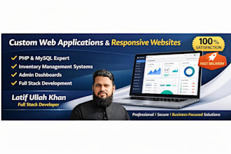 create responsive website and custom software solutions