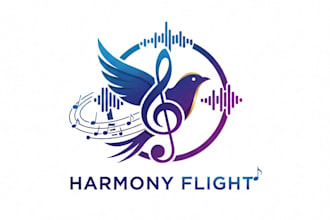 design a unique musical note logo for your brand